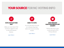 Tablet Screenshot of ncvoter.org